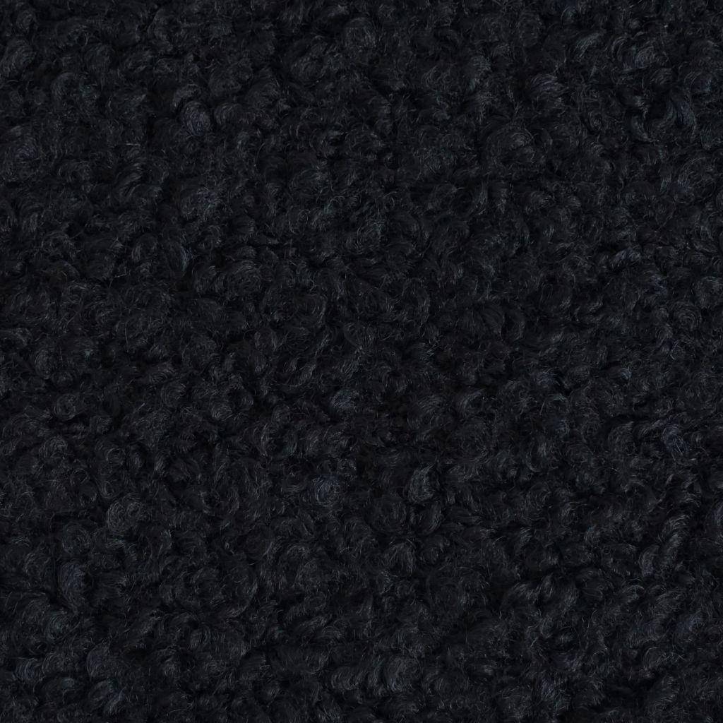 Woll-Boucle Schurwolle Teddylook schwarz